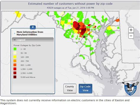 Power outage maryland today - According to BGE, more than 99,000 customers are impacted by power outages across Maryland. There are more than 36,000 outages in Carroll County and more than 38,000 in Baltimore County, as of 7: ...